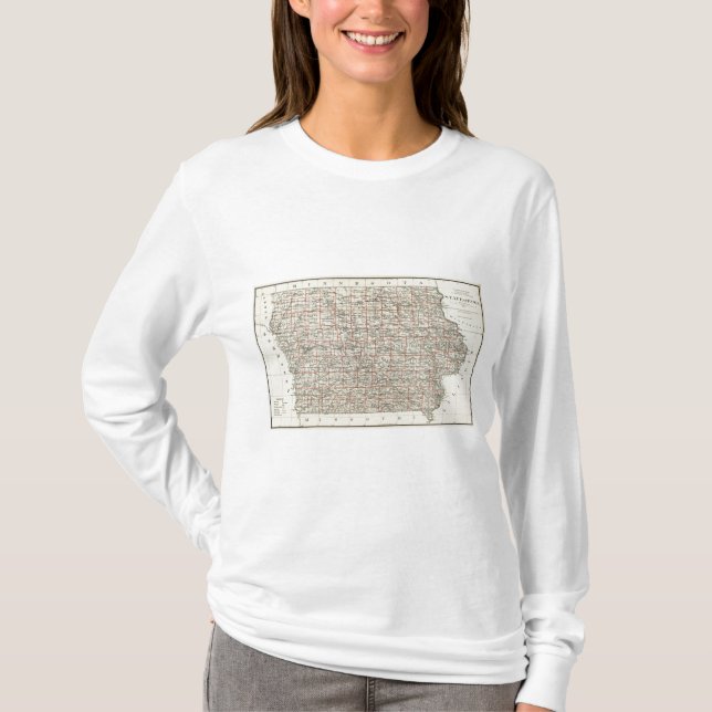 T-shirt État de l'Iowa (Devant)