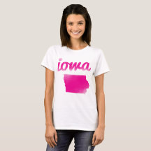 État de l'Iowa dans le rose