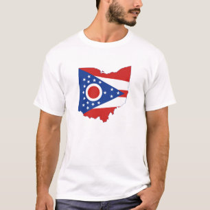 T-shirt Etat de l'Ohio Formé Ohioan Buckeye États Drapea