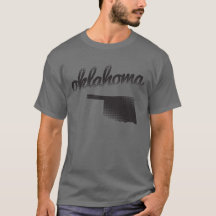 État de l'Oklahoma sur le gris