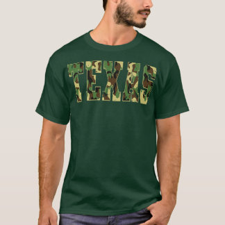 T-shirt État de soldat du Texas Militaire Camo