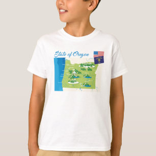 T-shirt État des Oregon