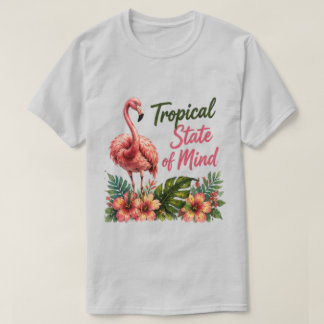 T-shirt État d'esprit tropical | Vibes de plage estivales