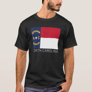 T-shirt État Drapeau De La Caroline Du Nord État De La Car