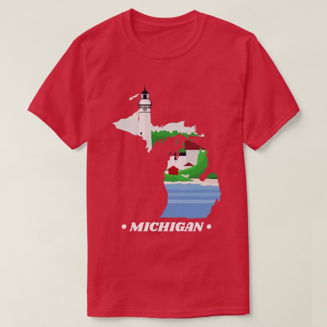 T-shirt État du Michigan (Design devant)