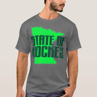 T-shirt état du minnesota de hockey