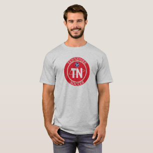 T-shirt État du Tennessee Soccer Red Unisex