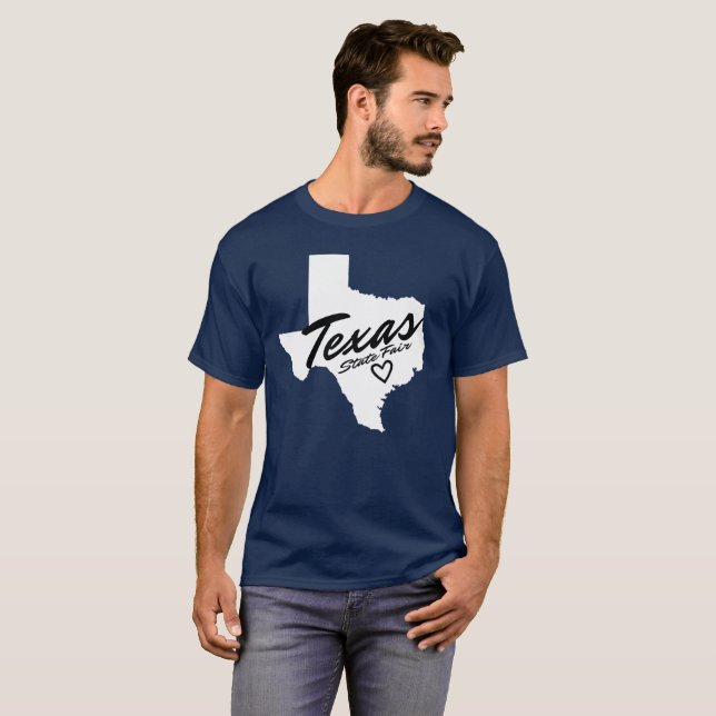 T-shirt État du Texas juste (Devant entier)