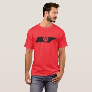 T-shirt État foncé de base du Tennessee d'amour du T-shi