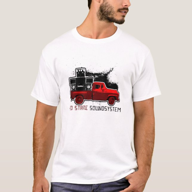 T-shirt État rouge Soundsystem - camion rouge (Devant)
