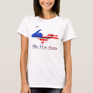 T-shirt État supérieur patriotique de Yooperland