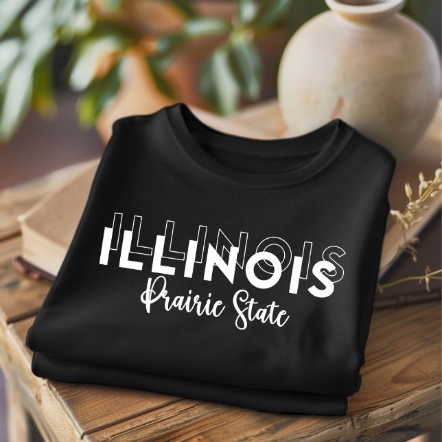 T-shirt État tendance de l'Illinois Praire (Créateur téléchargé)