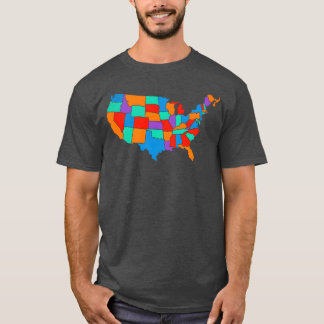 T-shirt État-Unis rétro
