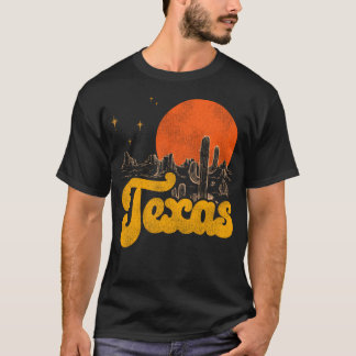 T-shirt État vintage Du Texas Au Milieu Du Siècle Distress