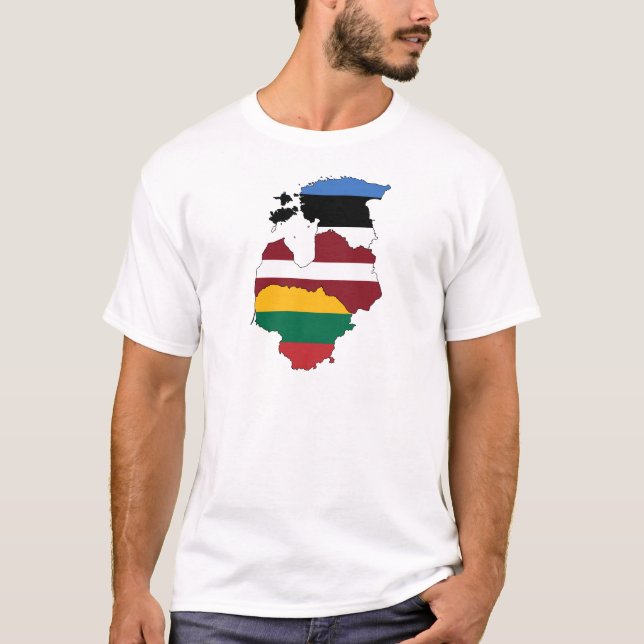 T-shirt États baltiques (Devant)