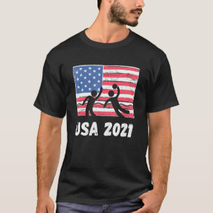 T-shirt États-Unis 2021 Unisexe Water-Polo Amérique Tokyo