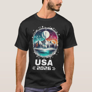 T-shirt États-Unis 2026 Allez États-Unis Sport d'hiver USA