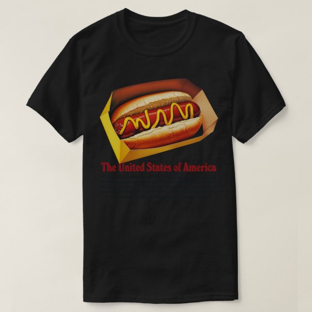 T-shirt États-Unis d'Amérique (Design devant)