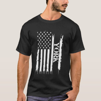 T-shirt États-Unis d'Amérique désistés avec le drapeau amé