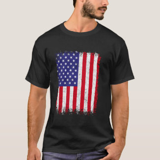 T-shirt États-Unis d'Amérique Drapeau Dons Amour United St