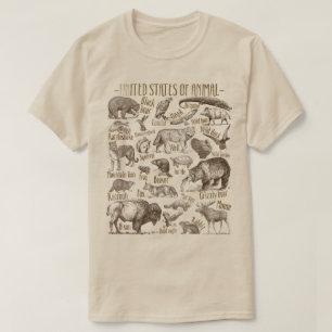 T-shirt États-Unis d'Animal