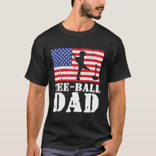 T-shirt États-Unis Distressed Drapeau Teball Papa Hommes P
