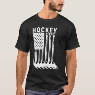 T-shirt États-Unis Drapeau Américain Hockey sur glace 4 ju