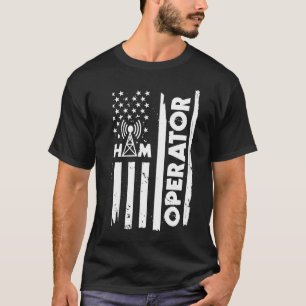T-shirt États-Unis Drapeau Ham Radio opérateur Apparel Amé