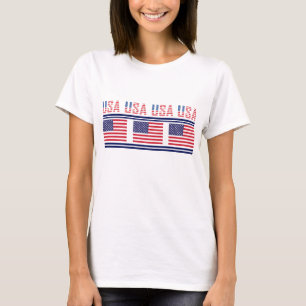 T-shirt États-Unis Drapeau Patriotique, États-Unis D'Améri