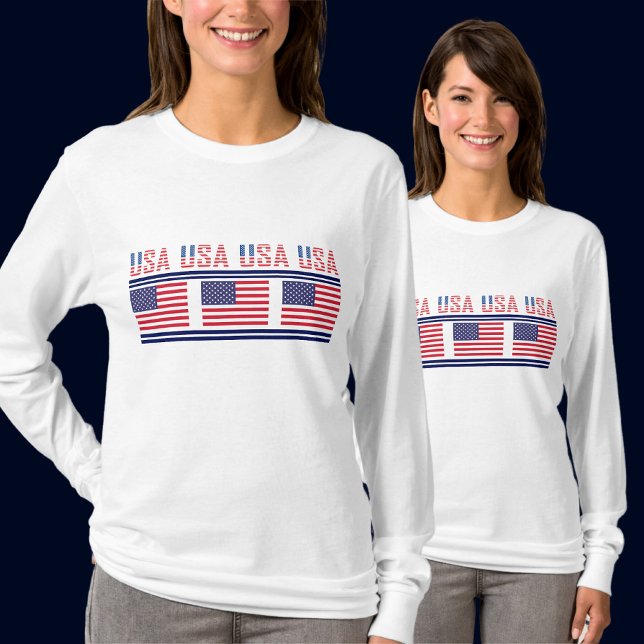 T-shirt États-Unis Drapeau Patriotique, États-Unis D'Améri (Créateur téléchargé)
