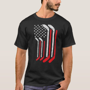 T-shirt États-Unis Hockey sur glace États-Unis Pratique Dr