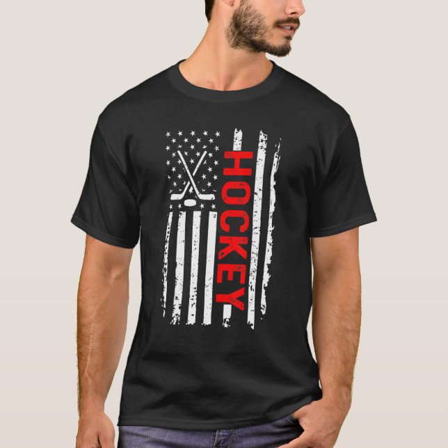 T-shirt États-Unis Hockey sur glace États-Unis Pratique Dr (Devant)