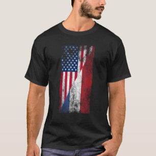 T-shirt États-Unis Pays-Bas Flags États-Unis d'Amérique Du