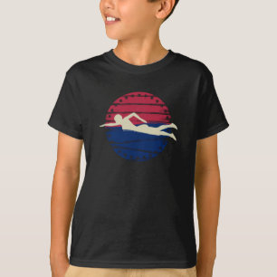 T-shirt Etats-Unis Swimmer Natation Sport Athlète