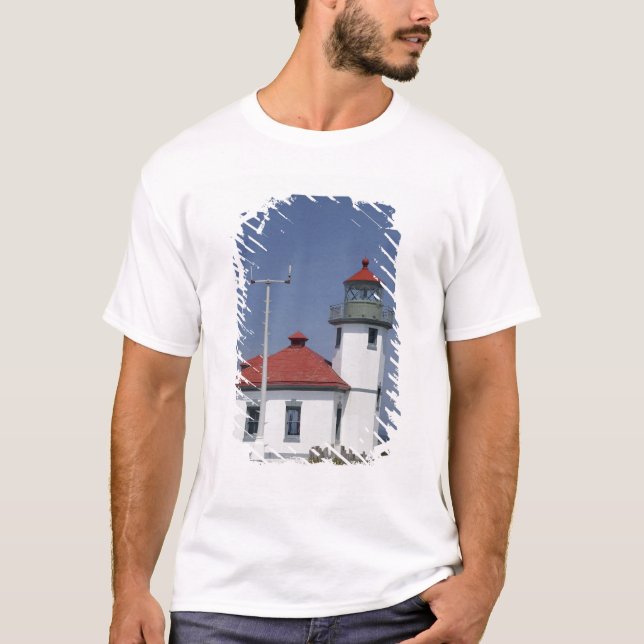 T-shirt États-Unis, Washington, Seattle, Alki Point Lighth (Devant)