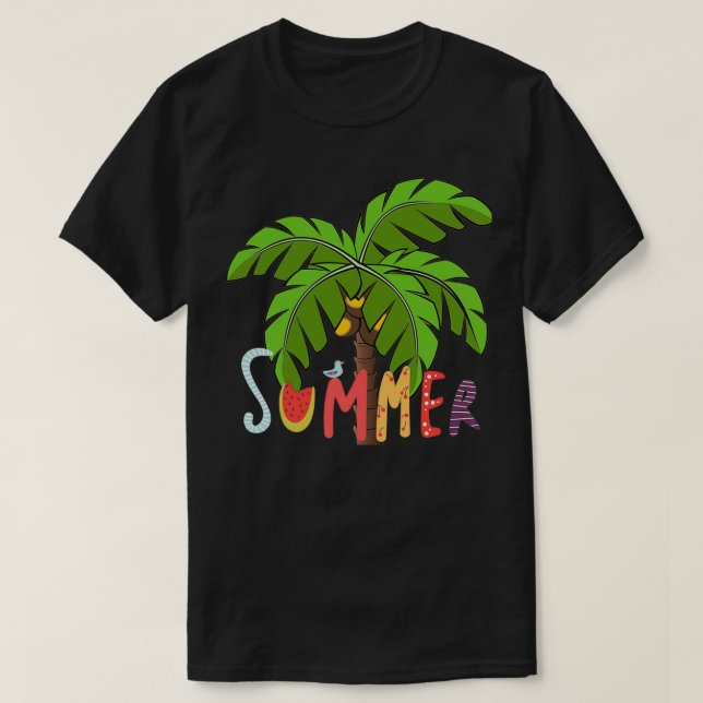 T-shirt Été à la plage 15 (Design devant)
