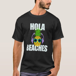 T-shirt Été Ananas Lunettes de soleil Croisière Hola Plage