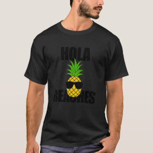 T-shirt Été Ananas Lunettes de soleil Croisière Hola Plage