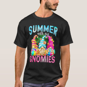 T-shirt Été Avec Mes Gnomies Joli Jardin Famille Vacances