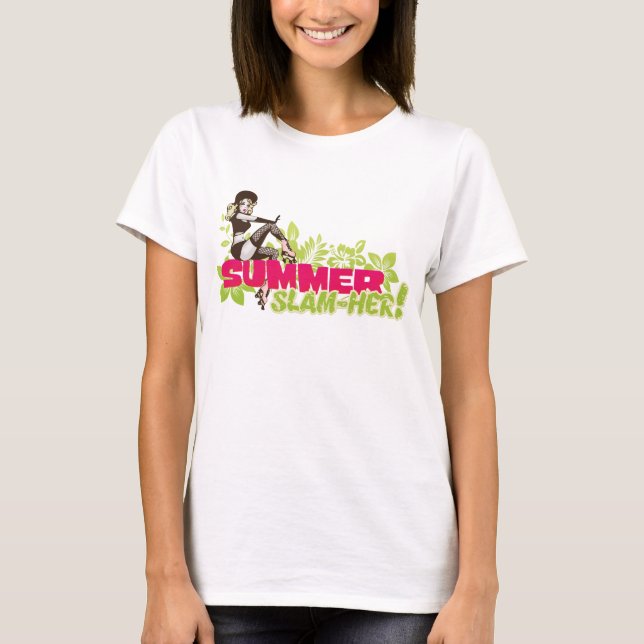 T-shirt Été Claquement-elle (Devant)