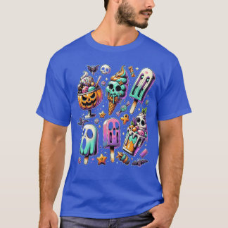 T-shirt Été d'horreur vintage Popsicle Halloween Summerwee