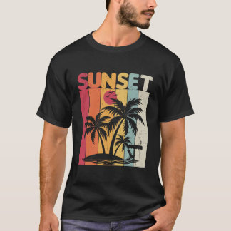 T-shirt Été du coucher du soleil