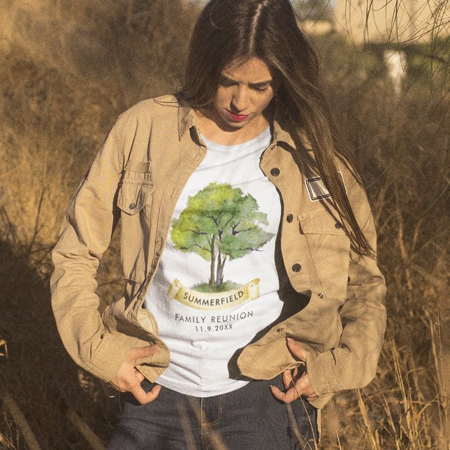 T-shirt Été Famille Réunion Arbre Grandgirl Keepsaké (Family Reunion Genealogy Cousins Crew Custom White T-Shirt)
