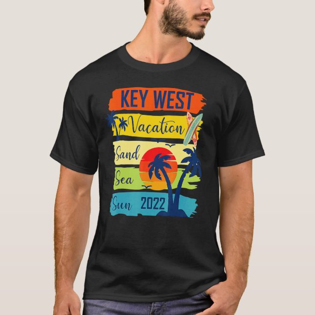 T-shirt Été Key West Florida Beach Vacation 2022 Matchi (Devant)