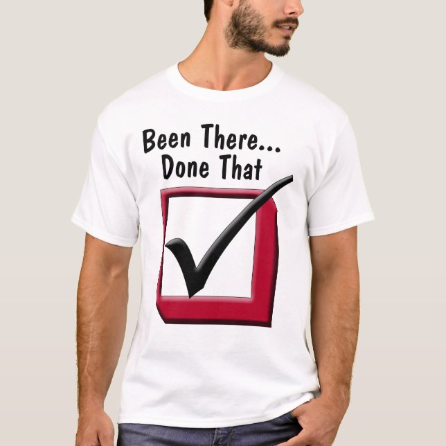T-shirt Été là, fait cela ! Grande case à cocher rouge (Devant)