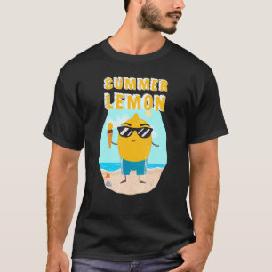 T-shirt Été Lemon Cute Fruit Life Beach