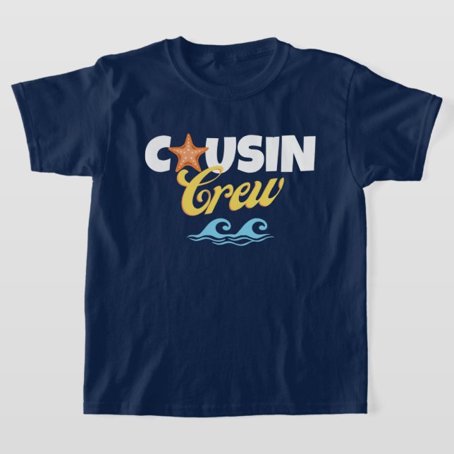 T-shirt Été Plage Cousin Équipage Correspondant (Poser)
