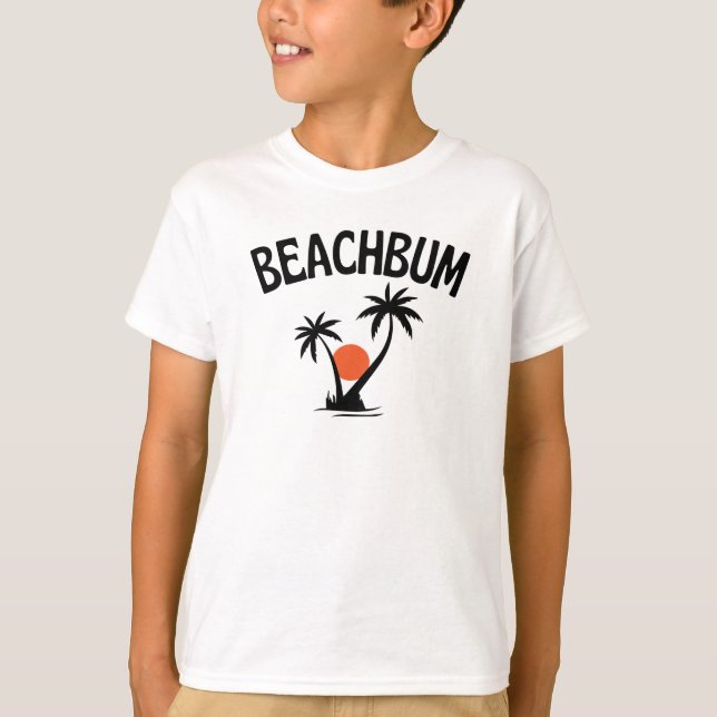 T-shirt été plage de Beachbum (Devant)
