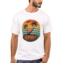 Été, Profitez de votre vie, Plage Retro coucher de
