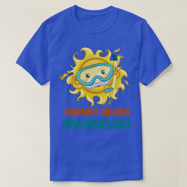 T-shirt Été signifie snorkeling classique authentique T (Design devant)